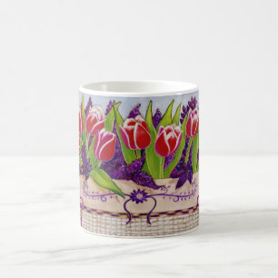 Tasse de tulipes de ressort