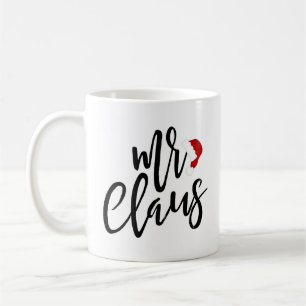 Tasse de vacances de casquette de M. Claus Black