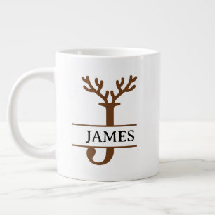 Tasse de vacances de rennes de Noël, hiver personn