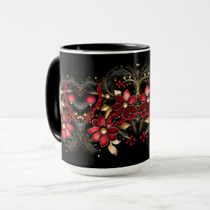 Tasse de vacances Fleurs Décoratives Rouges