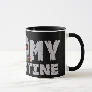 Tasse de Valentine de crâne