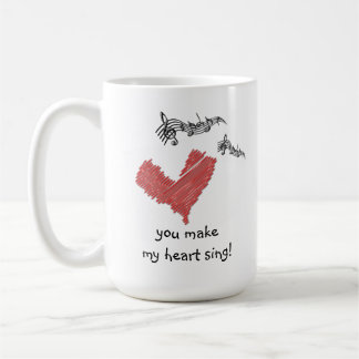 Tasse de Valentine, vous faites mon coeur chanter