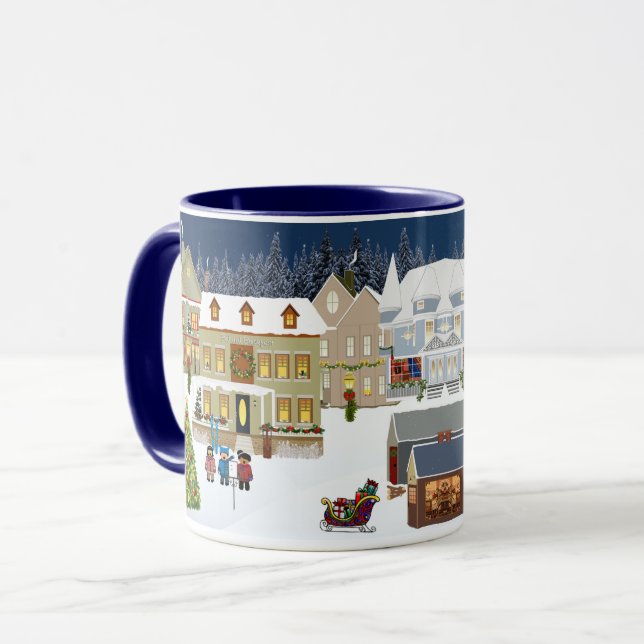 tasse de village de Noël (Devant gauche)