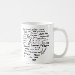 Tasse de villes et de rues de la Louisiane de