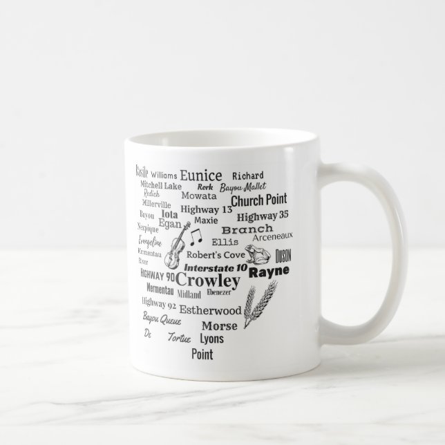 Tasse de villes et de rues de la Louisiane de (Droite)