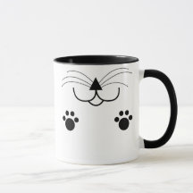 Tasse de visage de chat