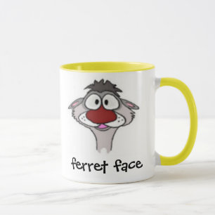 Tasse de visage de furet