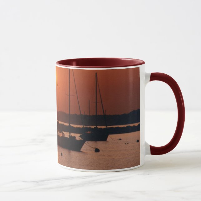 Tasse de voiliers de lever de soleil (Droite)