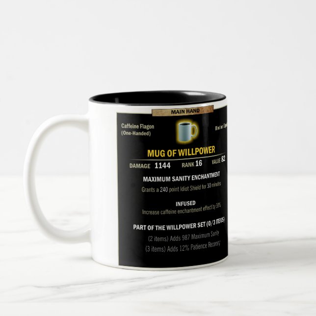 Tasse de volonté (Gauche)