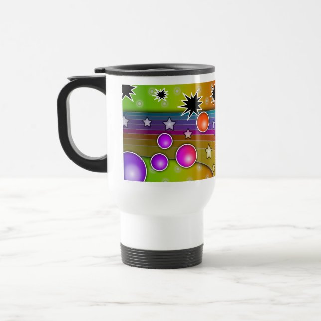 Tasse de voyage - ART de POP de TROUS NOIRS de BIG (Gauche)