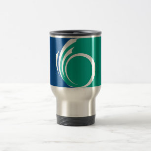 Tasse de voyage avec le drapeau d'Ottawa, Canada