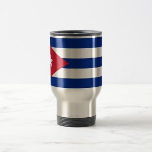 Tasse de voyage avec le drapeau du Cuba