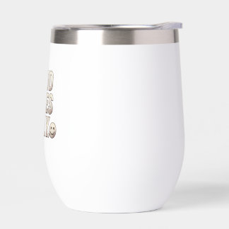 Tasse de voyage blanche « Good Vibes Only » & gobe