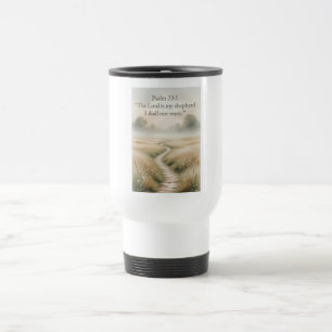 Tasse de voyage chrétienne Verset de la Bible Psau