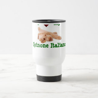 Tasse de voyage comportant le chiot magnifique de