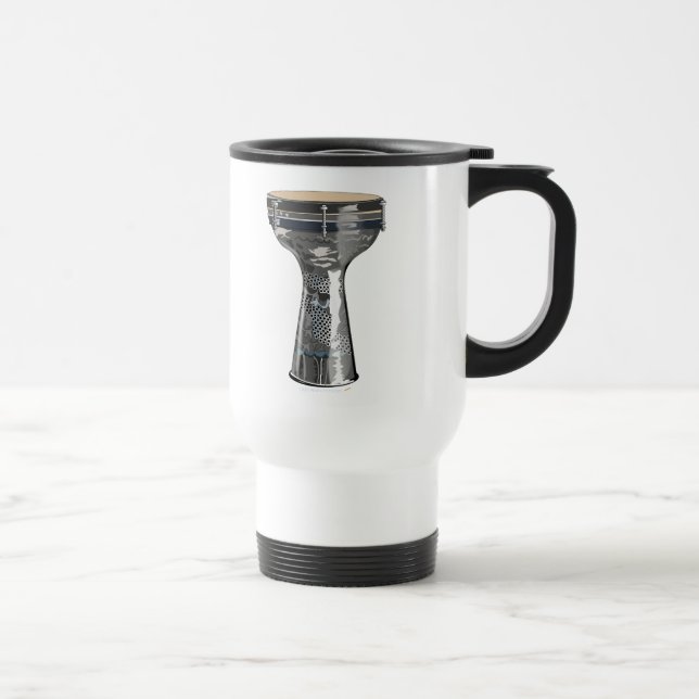 Tasse de voyage d'acier inoxydable de tambour de (Droite)
