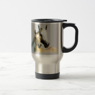 Tasse de voyage d'amis de cheval