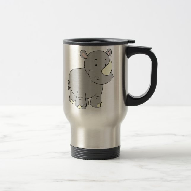 Tasse de voyage d'amour de rhinocéros (Droit)