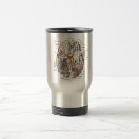 Tasse de voyage d'anatomie de cerveau