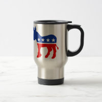 Tasse de voyage d'âne de Démocrate