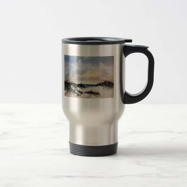 Tasse de voyage d'art de Beachscape (Droit)