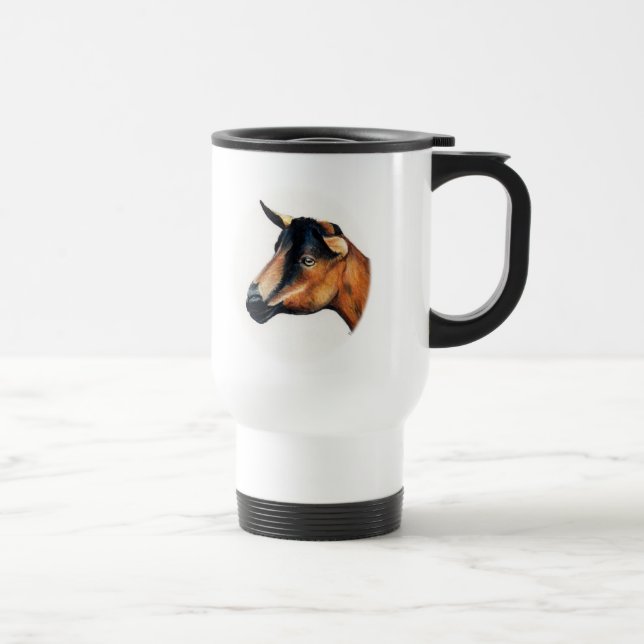 Tasse de voyage d'art de chèvre d'Oberhasli (Droite)