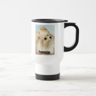 Tasse de voyage d'art de chien d'étude de tête de