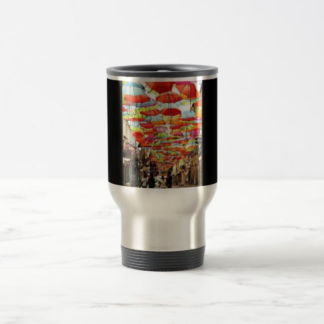 Tasse de voyage d'art de parapluie (Centre)