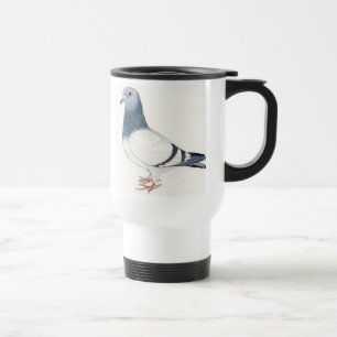 Tasse de voyage d'art d'oiseau de pigeon