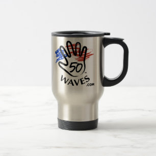 Tasse de voyage de 50 vagues