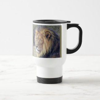 Tasse de voyage de banlieusard de lion