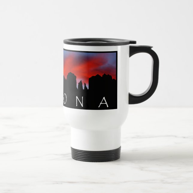 Tasse de voyage de cadeau de coucher du soleil de (Droite)