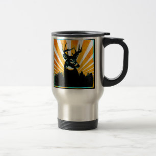 Tasse de voyage de chasse de mâle de cerf de