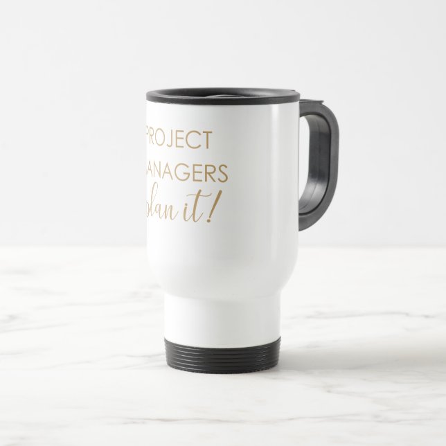Tasse de voyage de chef de projet (Devant droit)