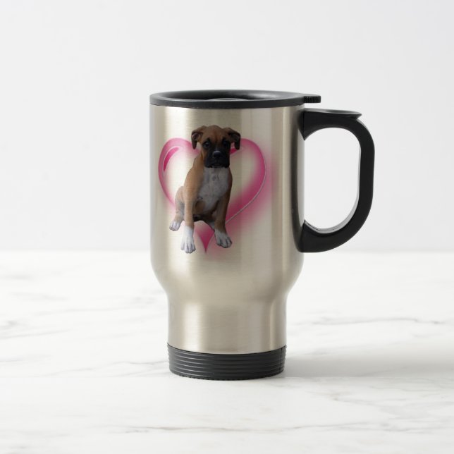 Tasse de voyage de chiot de boxeur (Droit)