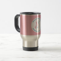 Tasse de voyage de conscience de GBS (rose)