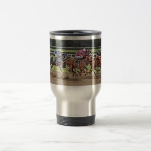 Tasse de voyage de course de pur sang