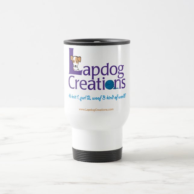 Tasse de voyage de créations de petit chien (Centre)