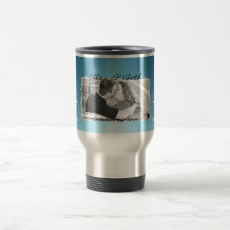 Tasse de voyage de date de mariage