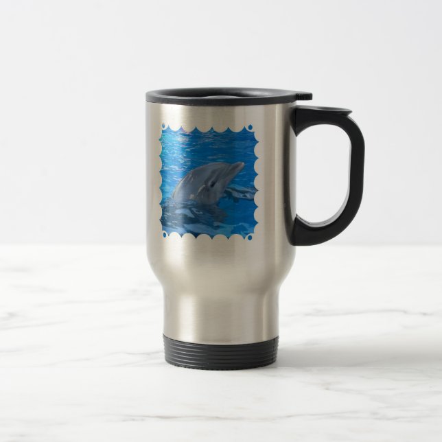 Tasse de voyage de dauphin de Bottlenose (Droit)