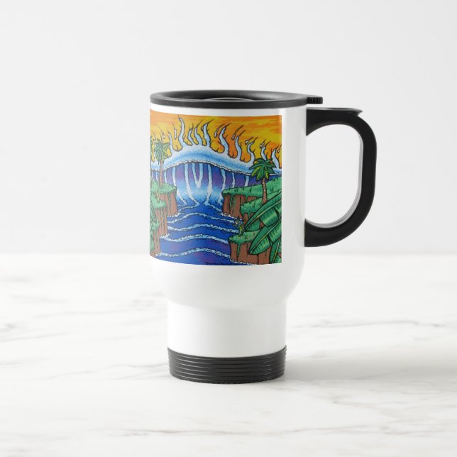Tasse de voyage de déjeuner de tsunami (Droite)