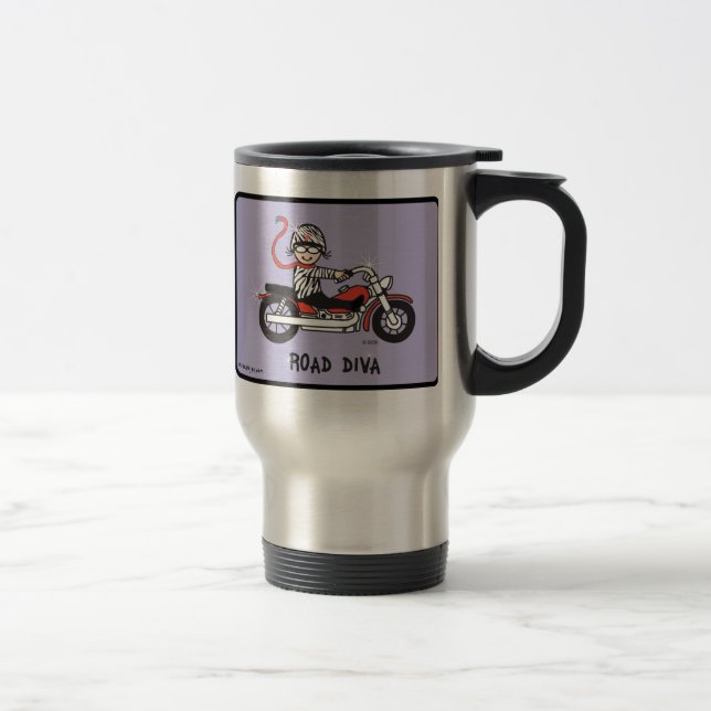 tasse de voyage de diva de route (Droit)