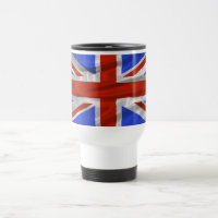 Tasse de voyage de drapeau du Royaume-Uni