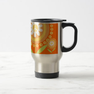 Tasse de voyage de fleur de paix