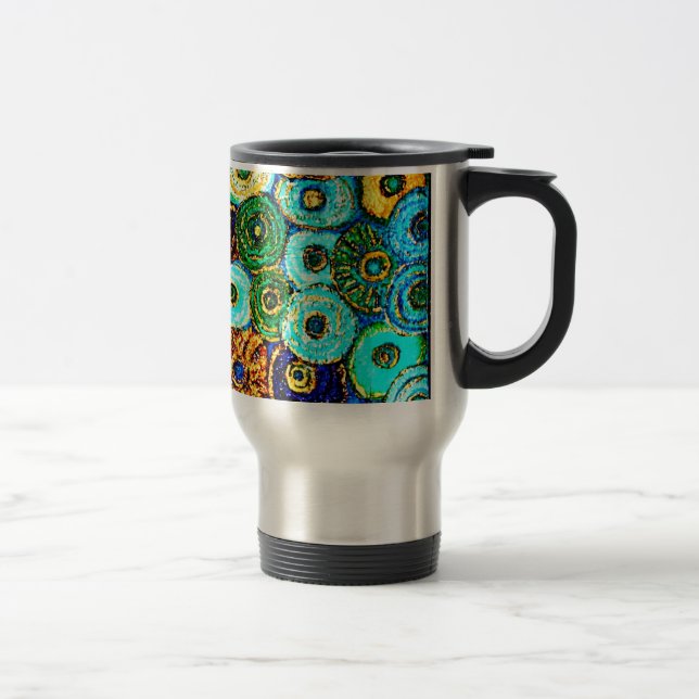 Tasse de voyage de fleurs de Van Gogh (Droit)