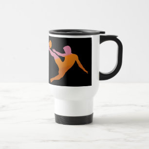 Tasse de voyage de footballeur