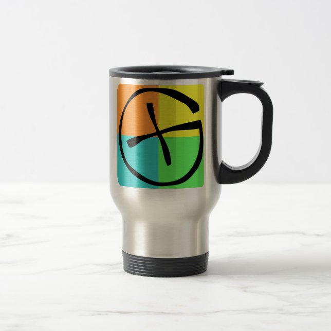 Tasse de voyage de Geocaching (Droit)