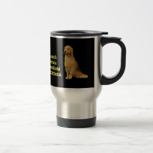 Tasse de voyage de golden retriever