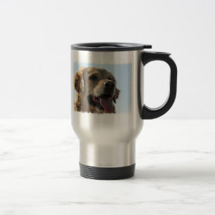 Tasse de voyage de golden retriever