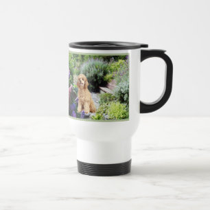 Tasse de voyage de jardin de caniche